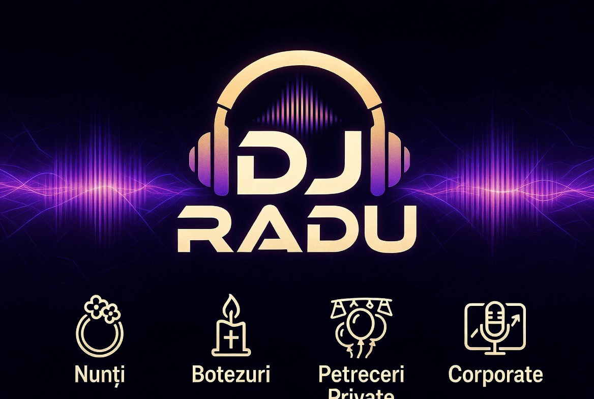 DJ Radu logo și identitate vizuală